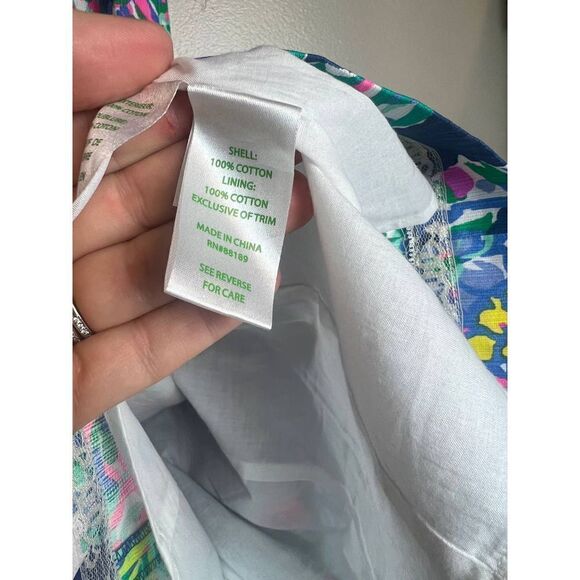 Lilly Pulitzer Ryder Shift Dress Indigo Exotic Escapade Dress Sz. 00 - Picture 7 of 7